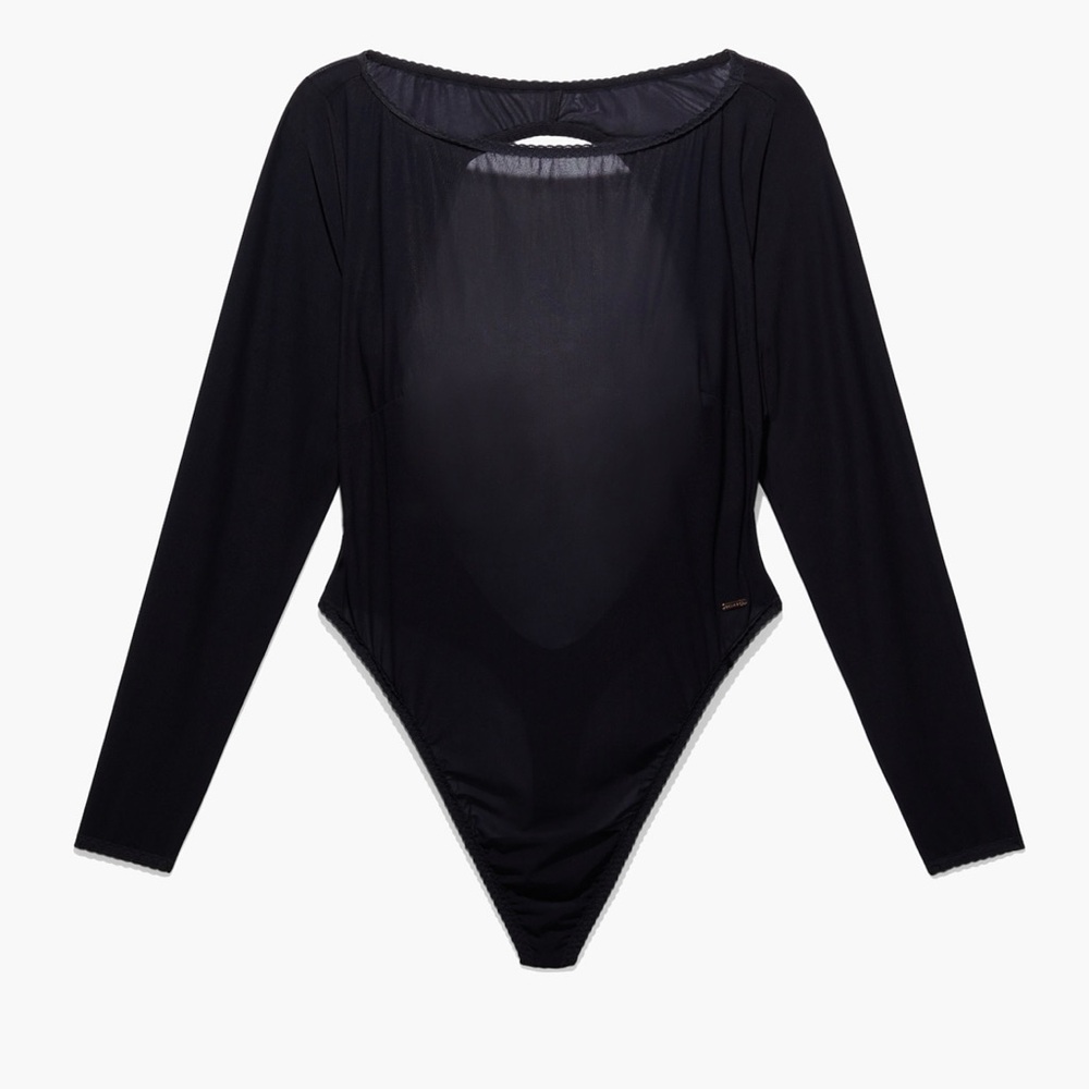 Savage X FENTY SOFT MESH LONG-SLEEVE OPEN-BACK TEDDY